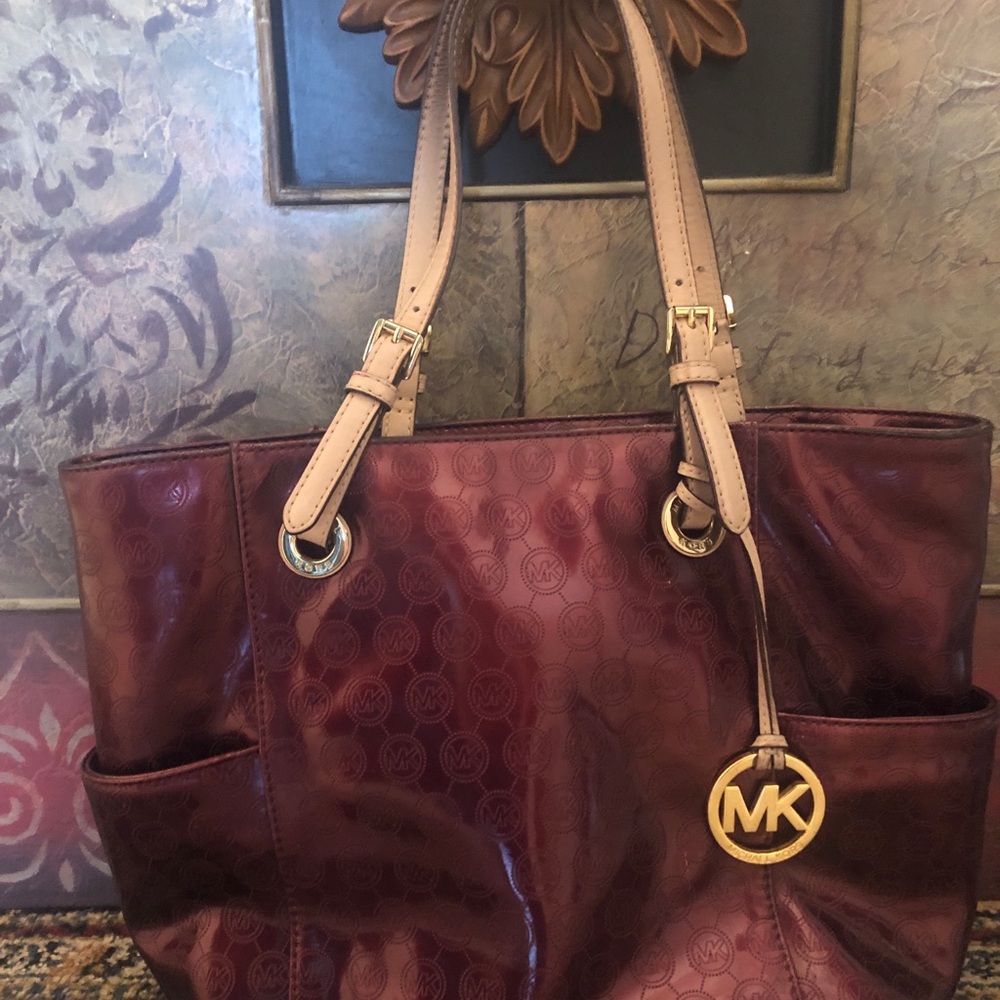 Michael Kors Brown and Tan Leather Tote